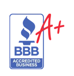 Better Business Bureau Accredited Business with an A+ rating