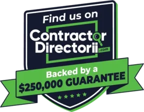 Listed on ContractorDirectorii.com, backed by a $250,000 guarantee