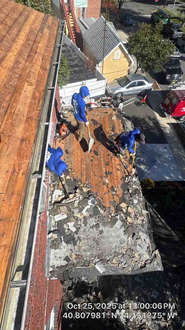 reroofing vs full tear off comparison residential roofing project in progress - reroofing vs full tear off comparison