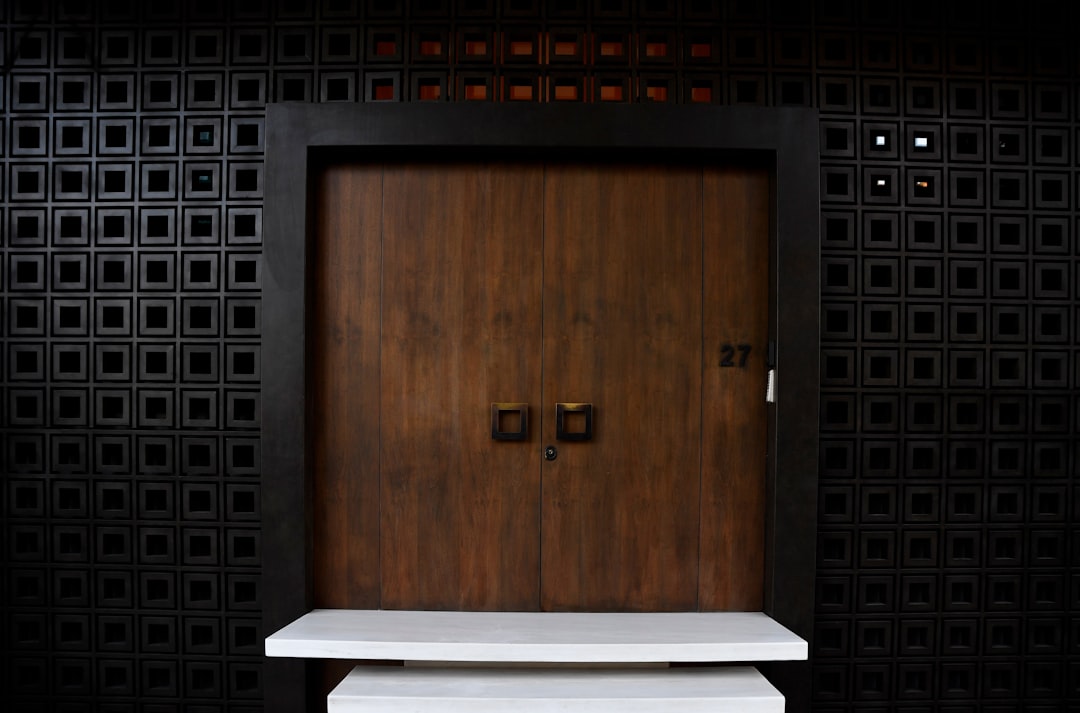modern high-security front door on a New Jersey home with curb appeal - how new doors improve home security and efficiency