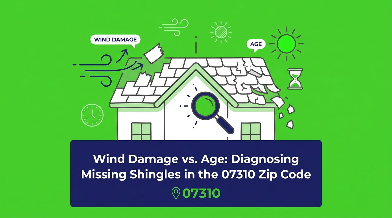 Wind Damage vs. Age: Diagnosing Missing Shingles in the 07310 Zip Code — featured image