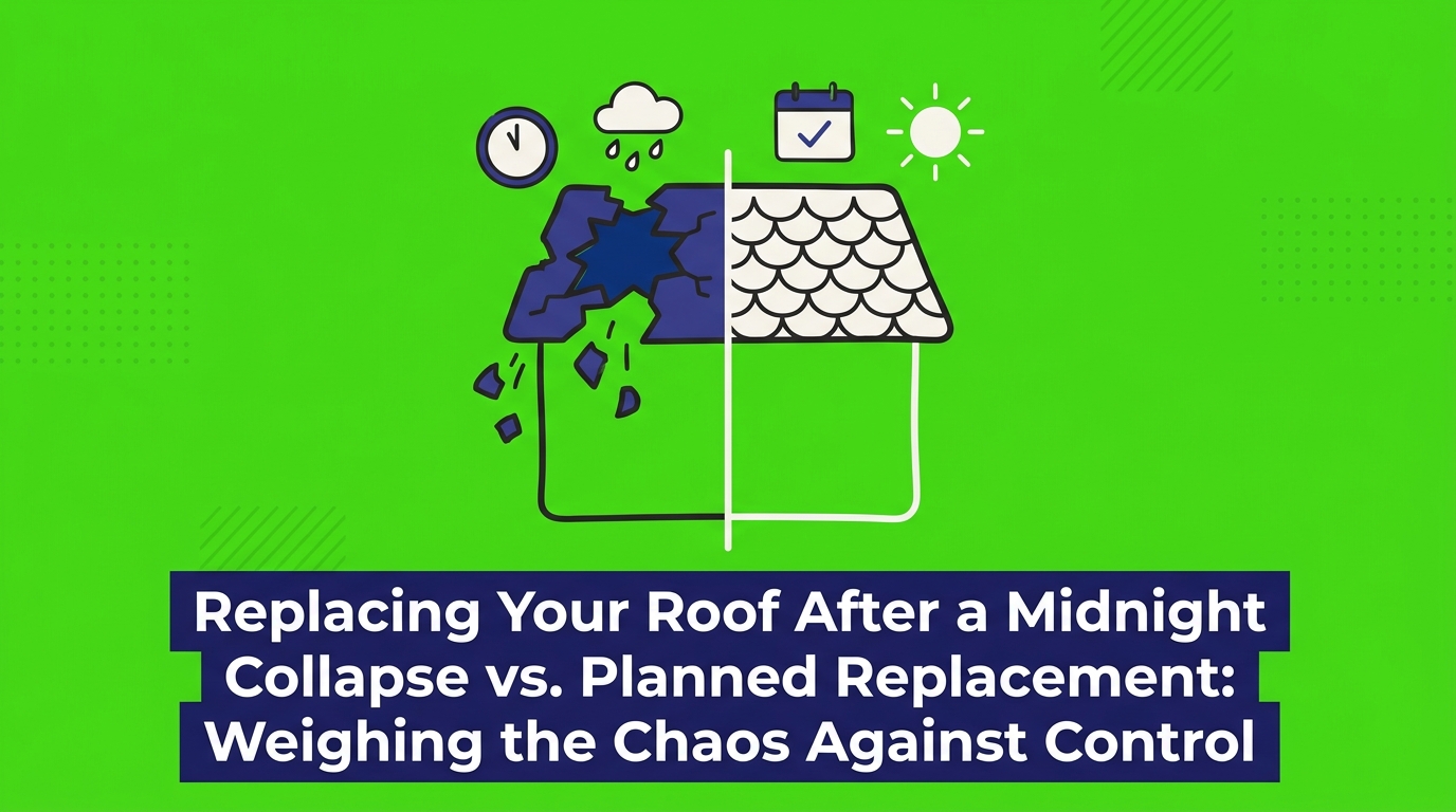 Replacing Your Roof After a Midnight Collapse vs. Planned Replacement: Weighing the Chaos Against Control — featured image
