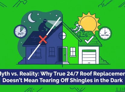 Myth vs. Reality: Why True 24/7 Roof Replacement Doesn't Mean Tearing Off Shingles in the Dark — featured image