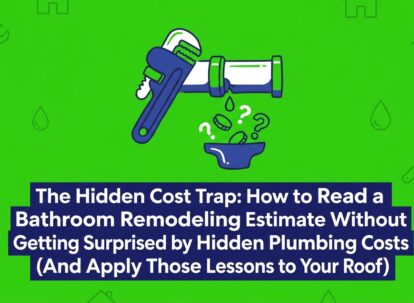 The Hidden Cost Trap: How to Read a Bathroom Remodeling Estimate Without Getting Surprised by Hidden Plumbing Costs (And Apply Those Lessons to Your Roof) — featured image