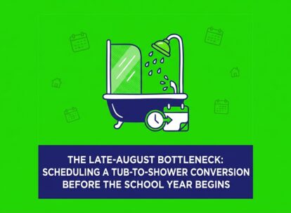 The Late-August Bottleneck: Scheduling a Tub-to-Shower Conversion Before the School Year Begins — featured image